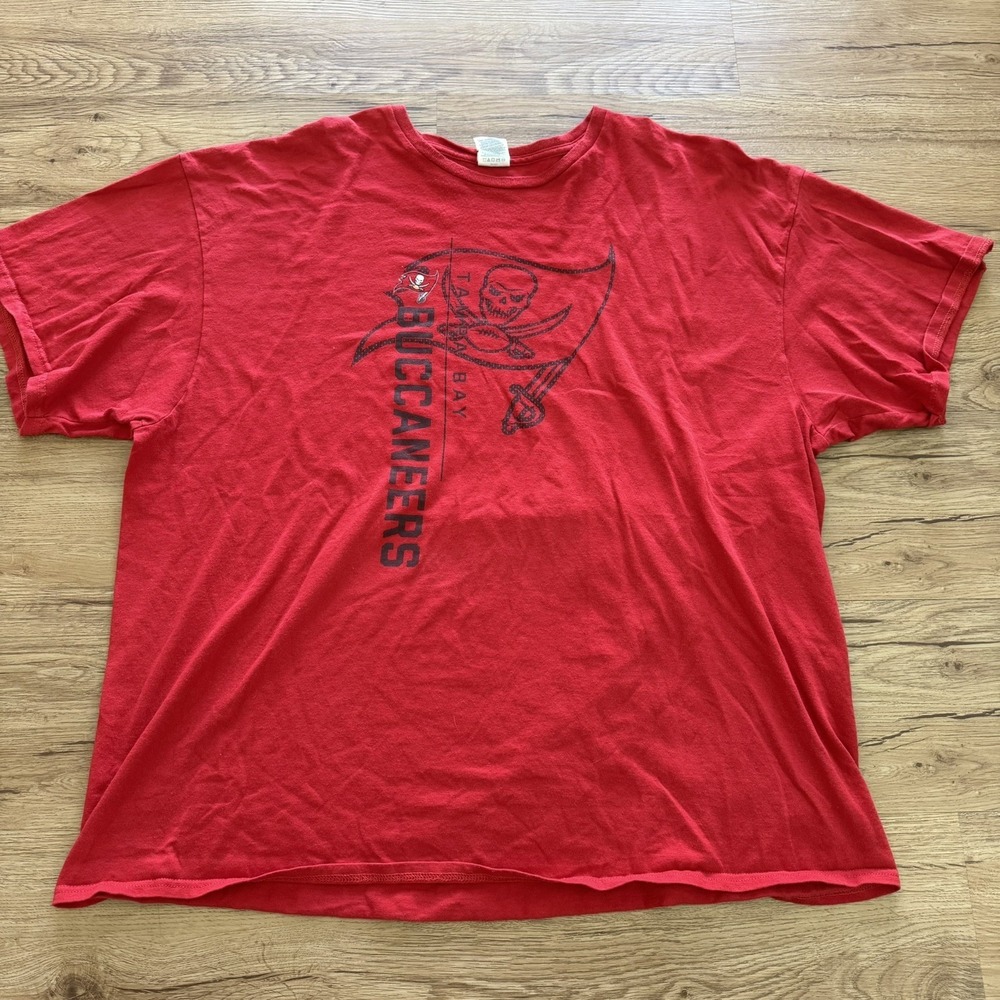 VTG Tampa Bay Buccaneers Shirt Men 3XL Red NFL Team Apparel Football‎